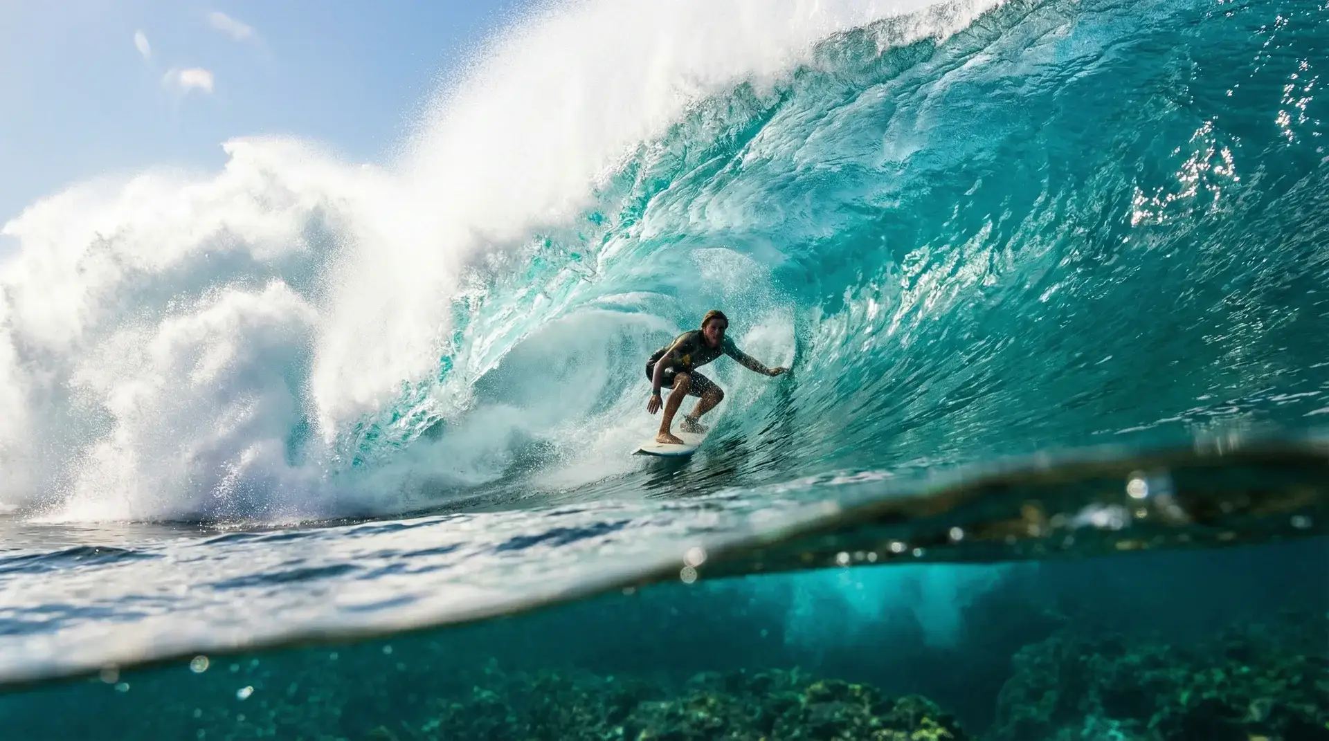 巨浪冲浪管道内部 - 必撸大赛 震撼视角