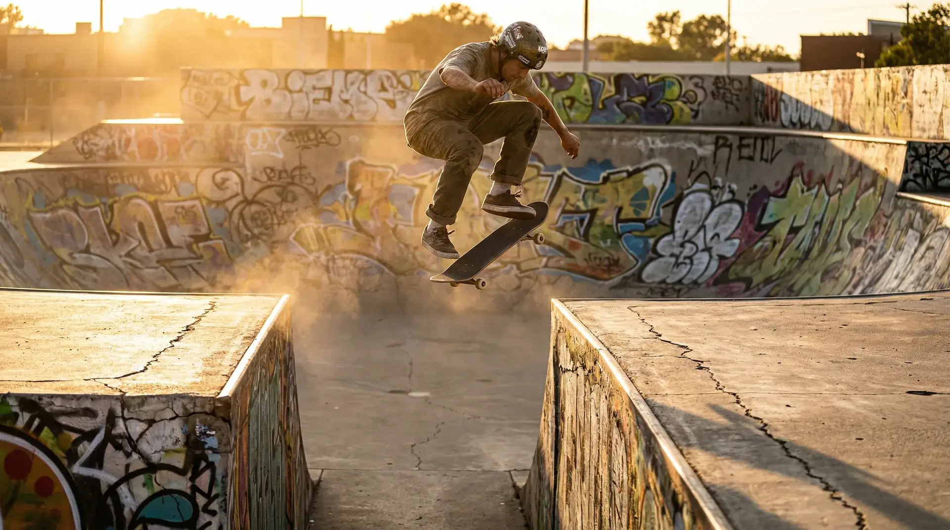 滑板跳跃城市障碍 - 必撸大赛 街头实录