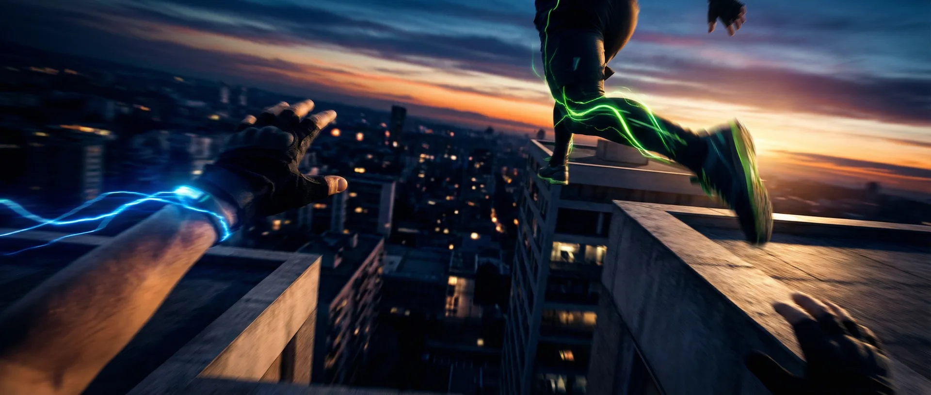 必撸大赛 - 极限运动第一视角跑酷镜头